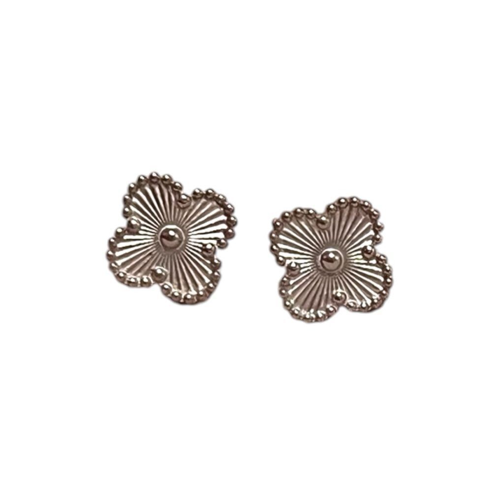 Stainless Steel Dainty Clover Stud Earrings